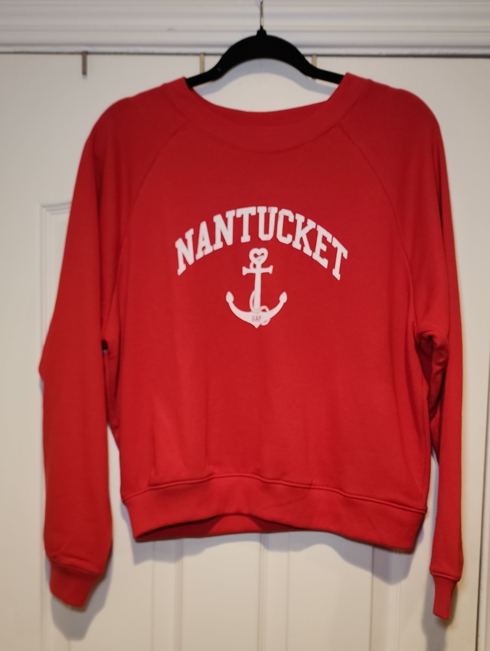 New Gap Factory Nantucket Red Graphic Sweatshirt, NWT